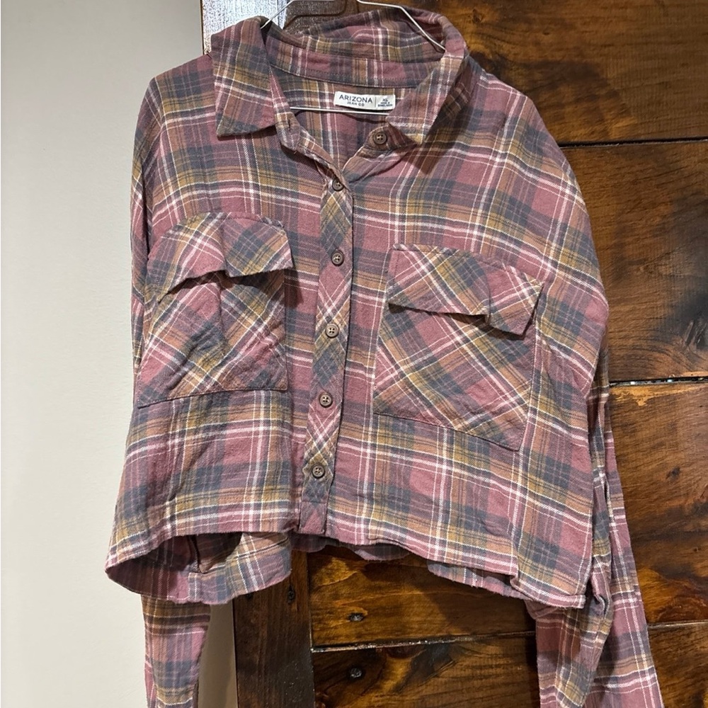 Plaid Button-Up Shirt